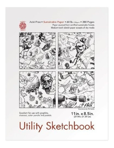 Cuadernos - Pentalic Utility Sketch Book, 8-1-2-inch By 11-i