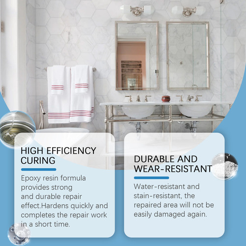 / Lavabo Adhesivo Para Reparación De Baches Para Azulejos