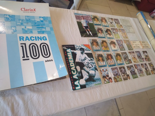 Lote Racing La Academia Figuritas Posters Libros Entradas 