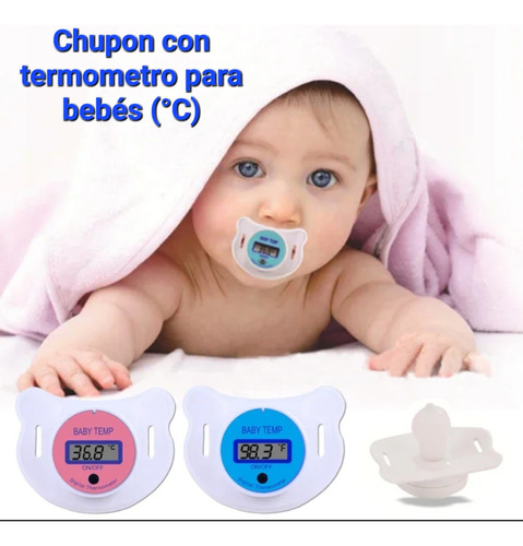 Chupon Con Termometro (°c ) Digital Para Bebés