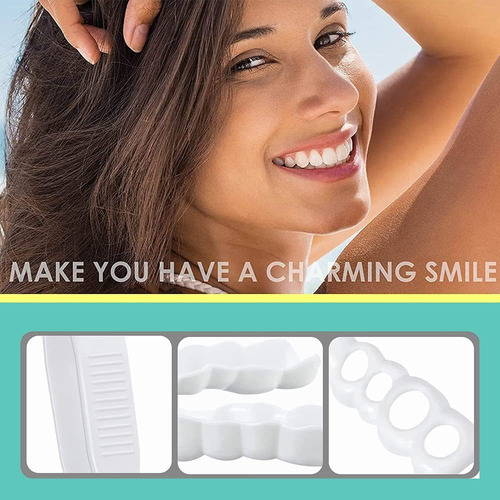 Ob 4pcs Carillas Dentales Ajustables Y Dentaduras Postizas