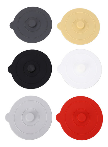 Funda De Silicona Para Vasos, 6 Unidades, Tapa A Prueba De P