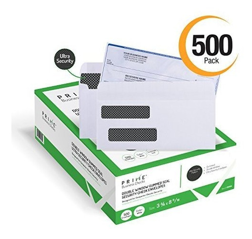 Imagen 1 de 6 de Prime Business Checks Sobres Tintados De Seguridad De Doble