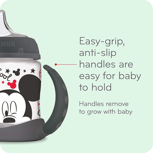 Imagen 3 de 7 de Taza De Aprendizaje Nuk Disney, Con Ca?o De Silicona, Mickey