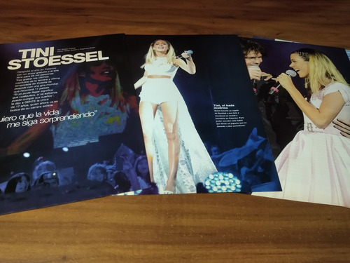 (a241) Martina Tini Stoessel * Clippings Revista 4 Pgs 2014 (Usado)