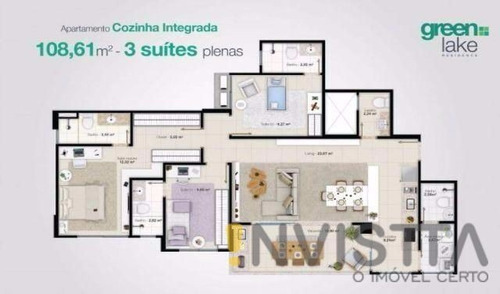 Imagem 8 de 14 de Excelente Apartamento Com 3 Suítes