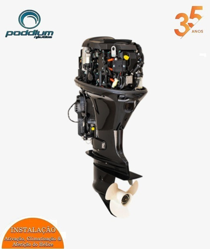 Imagem 3 de 3 de Motor De Popa Hidea 60hp 4t Power Trim Partida Elét. Remoto