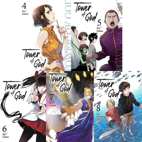 Kit Mangá Tower Of God Volume 4 Ao 8 Lacrado Panini