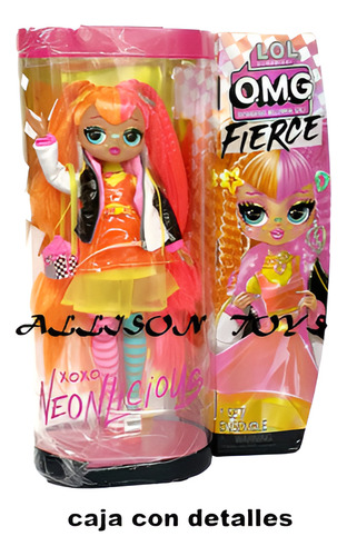Lol Surprise Omg Muñeca Fierce Neonlicious (Usado)