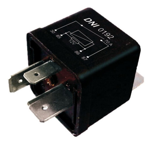 Relay - Reley Aux. 4t 12v 70a C/resistencia