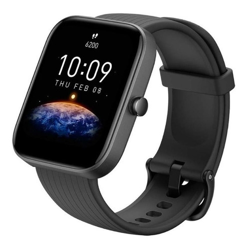 Reloj Smartwatch Amazfit Bip 3 Negro - 15 Días Bateria Color De La Caja Onyx Black Color De La Malla Onyx Black