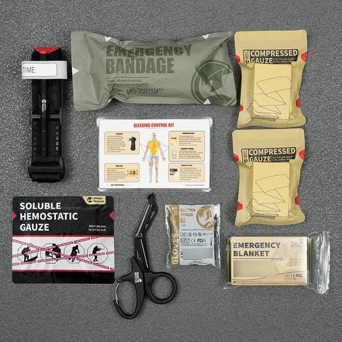 Kit Tactico Medico Control Hemorragias Vendaje Hemostatico