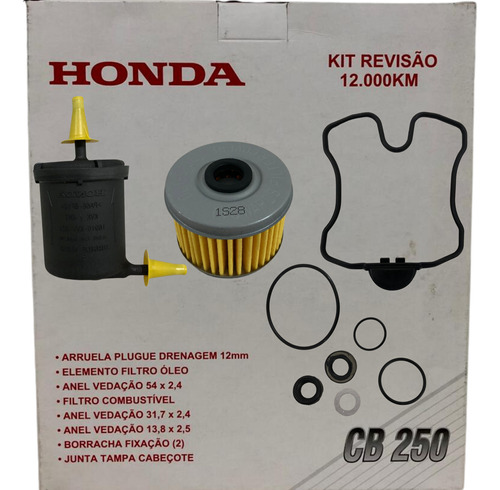 Kit Revisão 12 Mil Km Cb 250f Twister 2016 Em Diante