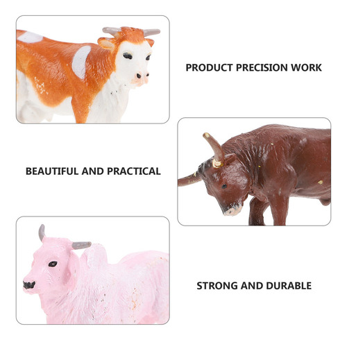 Maqueta De Juguete De Simulación De Animales De Granja, 4 Un