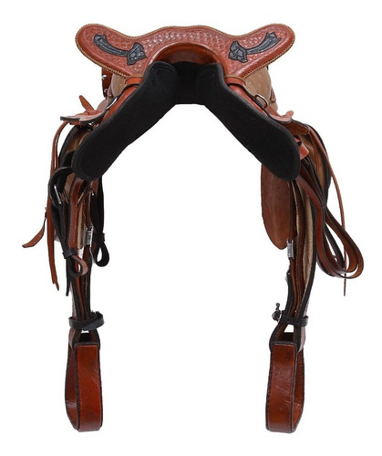 Imagem 4 de 8 de Sela De Cavalo Australiana Tradicional Havana 15'' Completa