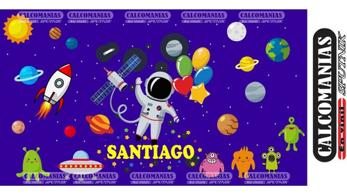 Vinil Paquete Planetas, Estrellas, Astronauta, Cohete Y Más 