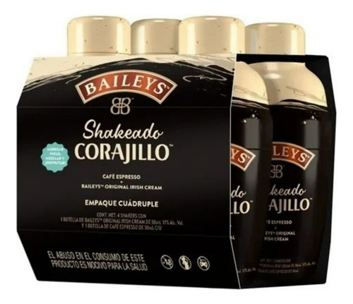 Licor Shakeado Corajillo Baileys C/4 50 Ml