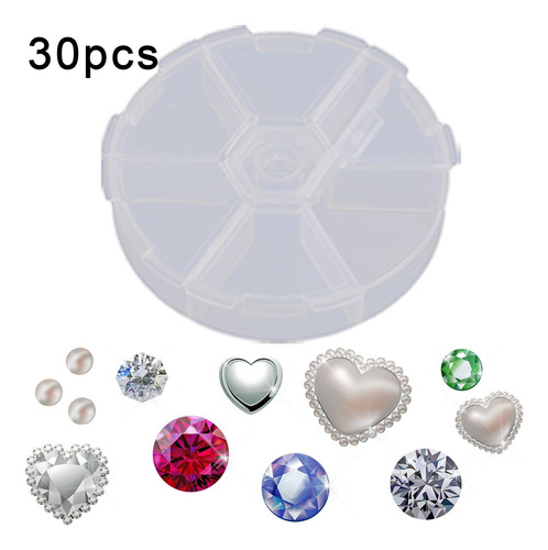 30 Cajas Transparentes Para Guardar Joyas Con Tapa Para
