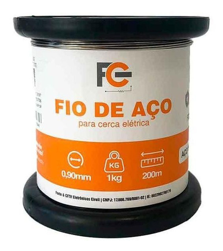 Fio De Aco Inox 0,90mm Fcinx90 Fc Fontes