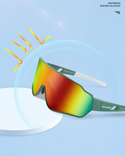 Rockbros® Lentes Polarizados 10165 Ciclismo Uv400 Deportivos
