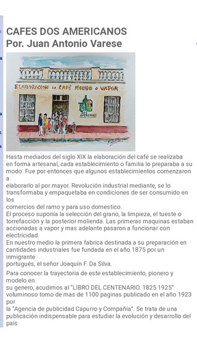 Antigua Tarjeta Publicidad Café Dos Americanos - Siglo Xlx (Usado)