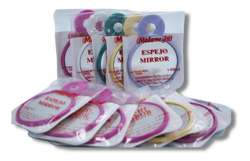 Kit 70 Mini Espejo Portatil Bolsillo Maquillaje Marco Variado