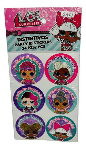 48 Distintivos Lol Surprise Muñeca Fiesta Eitquetas Calca Gm