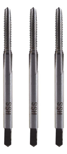 3 Machuelos Cónicos Acero Rápido 5-40 4f H2 Tmx