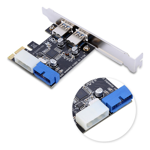 Adaptador De Tarjeta De Expansión Pcie A Usb3.0 De Placa Pci
