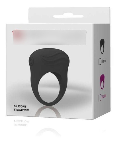 Anillo Pene Vibracion Bala Estimula Clitoris Ereccion Silico Color Negro