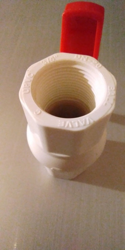 Imagen 3 de 4 de 2 Llaves D Paso Plasticas Lisas O Rosca D 3/4
