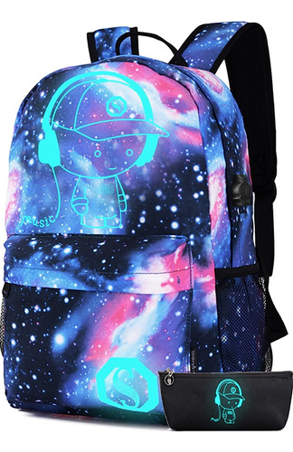 Mochila Lmeison Para Ninos Adolescentes Azul Cielo