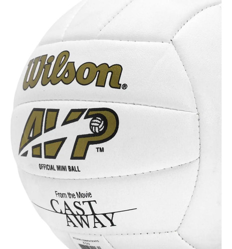 Bola De Volei Wilson Castaway Mini - Náufrago Cor Branco