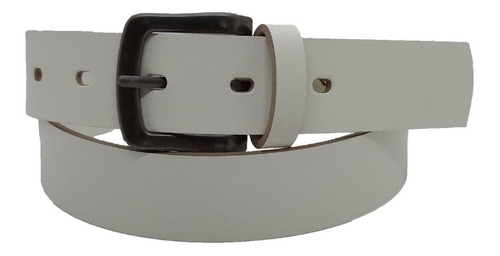 Imagen 1 de 4 de Cinturon Cinto Hombre Liso Cuero Reconstituido Ancho 3.5 Cm