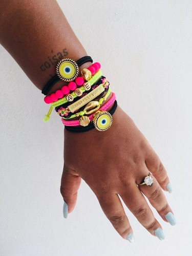 Imagem 5 de 5 de Mix Pulseiras Feminina Senhor Do Bonfim