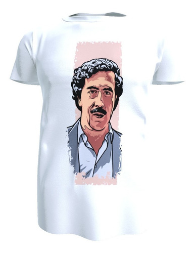 Polera Unisex Diseño Pablo Escobar, Poliester 