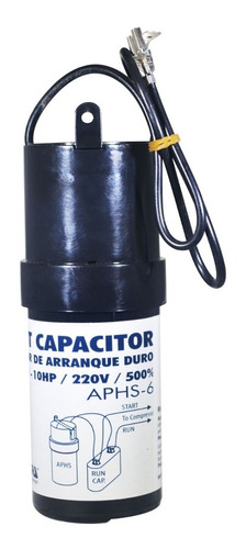 Relay Arranque Capacitor Y Termico Spp6 1/2 -10hp 220v 500%