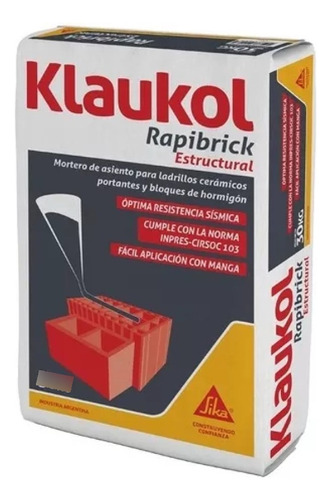 Klaukol Rapibrick Estructural Portante- Presupuesto Mayorist