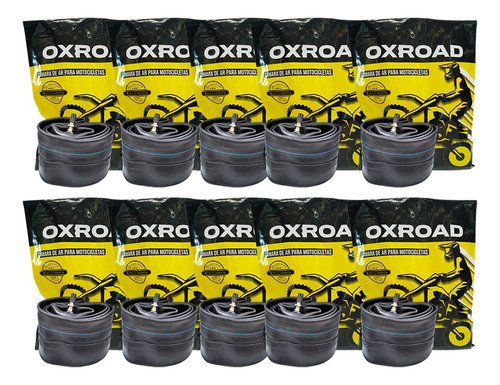 Kit 10 Un Câmara Ar Oxroad Ma10 Aro 10 Moto Scooter Burgman