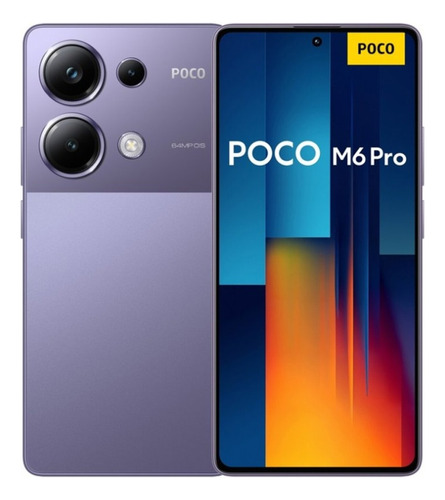 Celular Xiaomi Poco M6 Pro 256gb 8gb Purple Ds