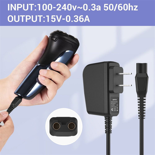 Cargador De Afeitadoras, Enchufe Us/eu Para Philip/hq8505/s5