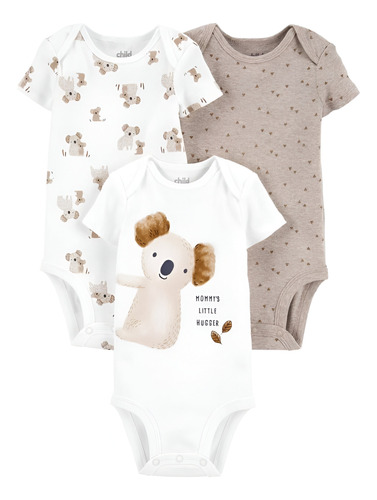 Set Pack 3 Pieza Bodys Mameluco Child Of Mine Ropa Bebe Niño