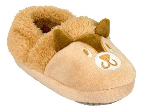 Pantufa Infantil Bebê Menino Esquilo Marrom Kids Pimpolho