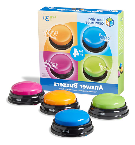 Juego 4x Botones Sonidos Buzzers Presiona Botón Sonido Color