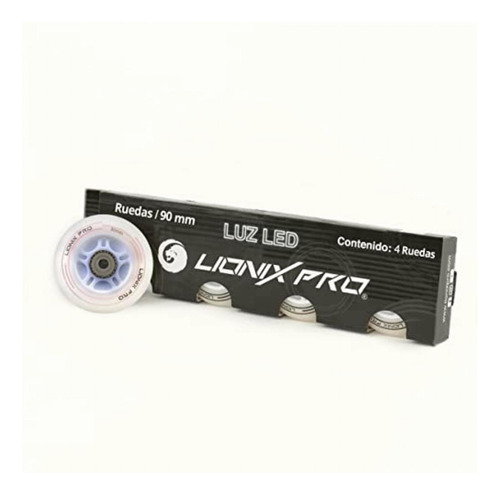 Lionix Pro Set De 4 Ruedas Con Luz Led Para Patines En