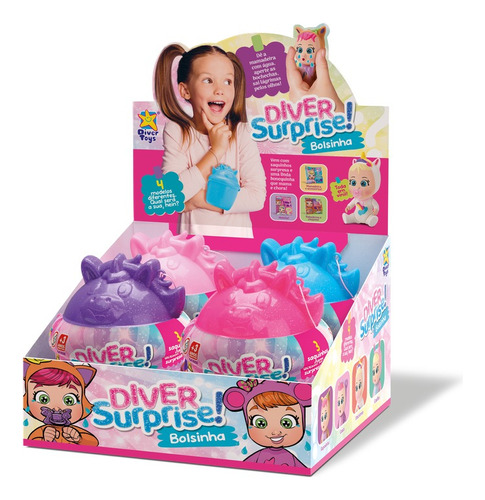 Brinquedo Diver Surprise Bolsinha Mama E Chora + 3 Surpresas