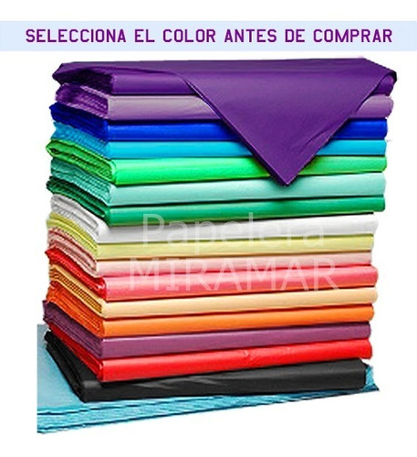 Paq 50 Iguales Papel Seda Barrilete - Hay Colores Pasteles