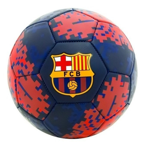 Pelota Futbol Barcelona Numero 5 Drb Barca Dribbling Balon Color Pixelada