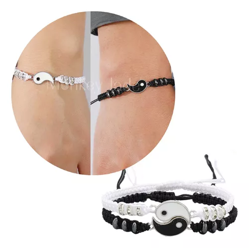 Pulsera Hombre Mujer Yin Yang Parejas Amigos Distancia