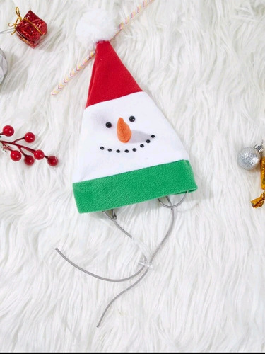 Gorro Muñeco Nieve Mascota Posada Perro Gato Navidad
